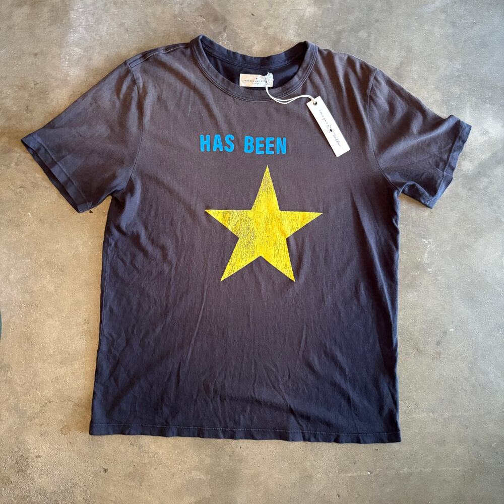 "Has Been" T-Shirt Sunfaded Black Men L